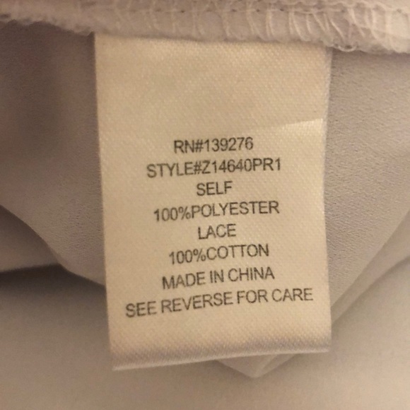 White sleeve top - Picture 5 of 5